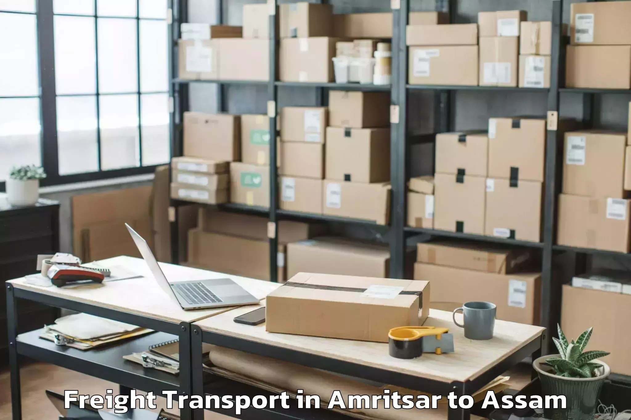 Hassle-Free Amritsar to Rangia Freight Transport